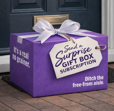 Gift box on doorstep